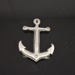 Rustic Silver Anchor Belt Buckle