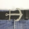 Rustic Silver Anchor Belt Buckle