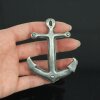 Rustic Silver Anchor Belt Buckle