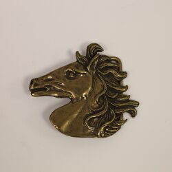 Antique Brass horse head Belt Buckle