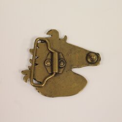 Antique Brass horse head Belt Buckle