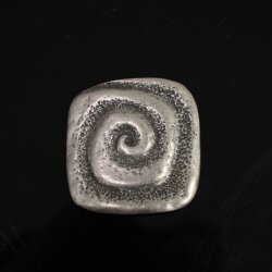 Gürtelschnalle Spirale Antik Silber Rustikal