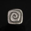 Rustic Silver Spiral Belt Buckle