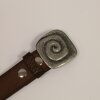 Rustic Silver Spiral Belt Buckle