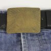 Vintage Style Bronze Tone Sunburst Belt Buckle for Mens Leather Belt