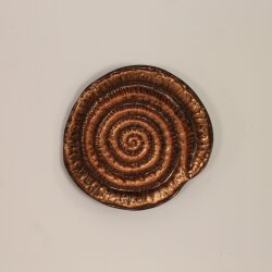 Rustic Copper Snail fossil Belt buckle