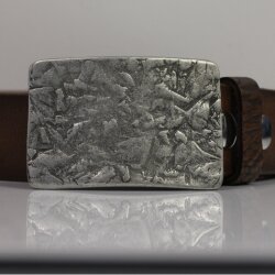 Rustic Silver square Belt buckle