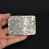 Rustic Silver square Belt buckle