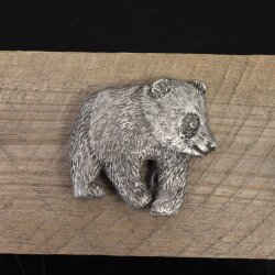 Rustic Silver Panda bear Belt buckle