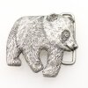 Rustic Silver Panda bear Belt buckle