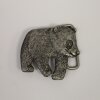 Rustic Silver Panda bear Belt buckle