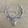 Deer Head Silver Pendant 1 pcs