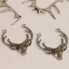 Deer Head Silver Pendant 1 pcs