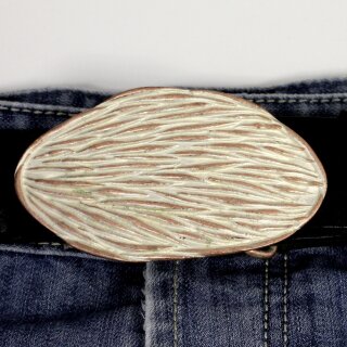 Rose Perlmutt Nature Themed Belt Buckle