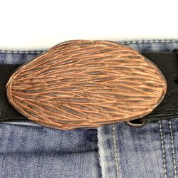 Rustic Copper Nature Themed Belt Buckle