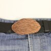 Rustic Copper Nature Themed Belt Buckle