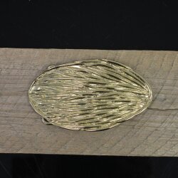 Gold Nature Themed Belt Buckle