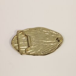 Gold Nature Themed Belt Buckle