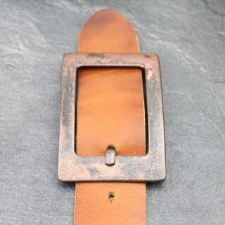 Grtelschnalle rechteckige Form fr 4cm Grtelriemen Rustikale Kupfer