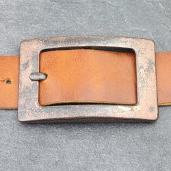 Rustic Copper Belt buckle square