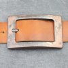 Rustic Copper Belt buckle square