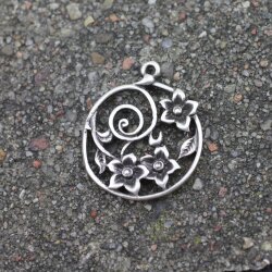 5 Flower Charms Pendant Ethnic Style