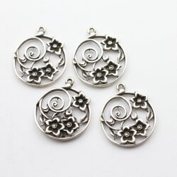 5 Flower Charms Pendant Ethnic Style