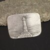 Rustic Silver Belt buckle light house