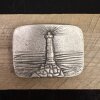 Rustic Silver Belt buckle light house