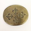 Antique Brass Belt buckle Fleur de Lys