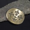 Antique Brass Belt buckle Fleur de Lys