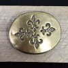 Antique Brass Belt buckle Fleur de Lys