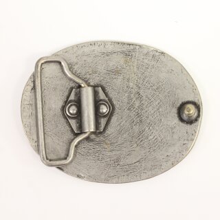 Fleur de Lys Quartett Grtelschnalle, Rustikal Silber