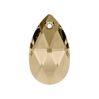 22 mm Pear Shaped Pendant 11 Crystal Golden Shadow