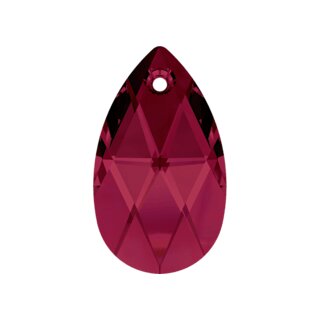 22 mm Pear Shaped Pendant Swarovski Crystal 14 Ruby