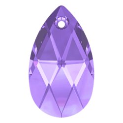 22 mm Pear Shaped Pendant Swarovski Crystal 39 Tanzanite