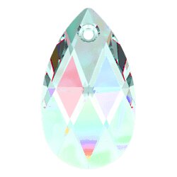 22 mm Pear Shaped Pendant Swarovski Crystal 43AB...