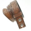 High-Class Leather Belts, Snap belts without buckle Cognac, 4 cm, 100 % Cow leather