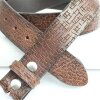 High-Class Leather Belts, Snap belts without buckle Cognac, 4 cm, 100 % Cow leather