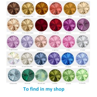 12 mm Rivoli Swarovski Crystal