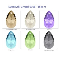 16 mm Pear-Shaped Pendant Swarovski Crystal