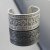 Indian Engraved WIDE Silver Statement Cuff Bracelet