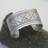 Indian Engraved WIDE Silver Statement Cuff Bracelet