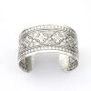 Indian Engraved WIDE Silver Statement Cuff Bracelet