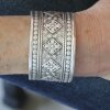 Indian Engraved WIDE Silver Statement Cuff Bracelet