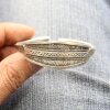 Indian Engraved WIDE Silver Statement Cuff Bracelet