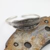 Indian Engraved WIDE Silver Statement Cuff Bracelet