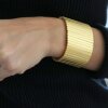 Matte Gold Cuff Bracelet