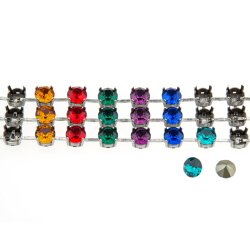 Bracelet setting for 8 mm Chatons Swarovski Crystals
