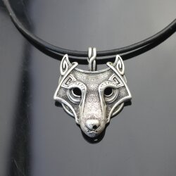 FENRIS Wolf Wikinger Anhänger Schmuck Antik Silber 1 stk